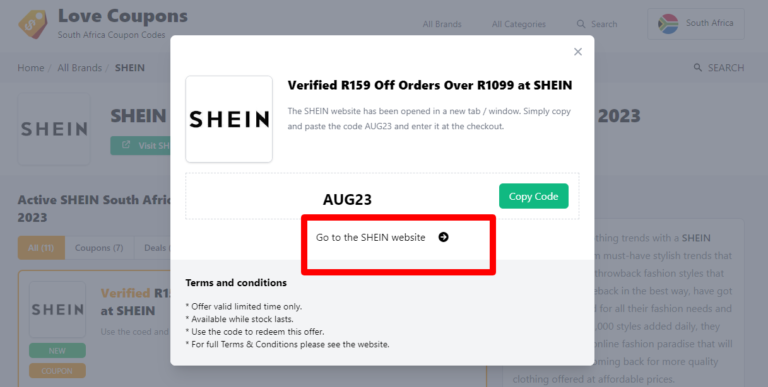Shein Discount Codes